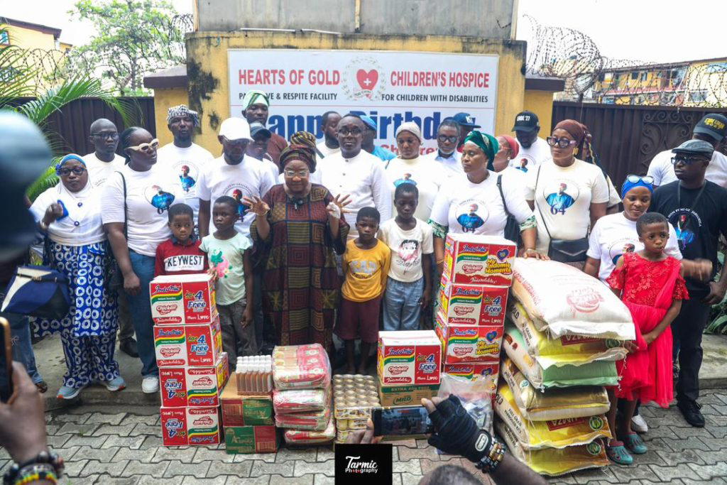 Gbaja celebrates 64 with Laguda and Odunuga-Bakare donating supplies to orphanage and newborns