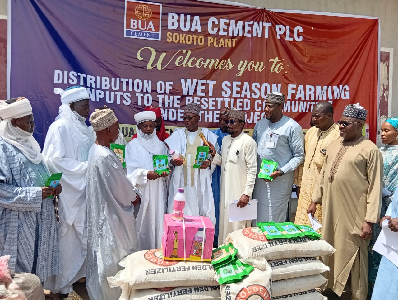 BUA Cement distributes N108m farm inputs to 211 Sokoto farmers