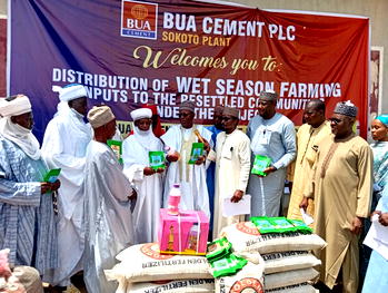 BUA Cement distributes N108m farm inputs to 211 Sokoto farmers