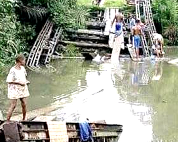 Forgotten by Time:  How collapsed bridge left 4 communities stranded in A’Ibom 