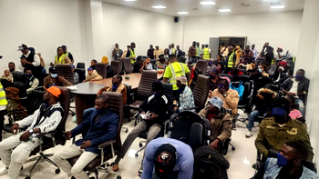 Photos: Second batch of Nigerians evacuated from South Africa arrive Lagos