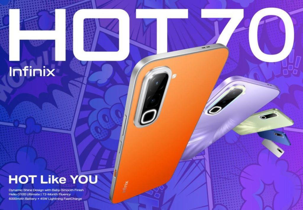 Infinix Launches HOT 70 Series with Industry-First 12-Colorway Dynamic Shine Design