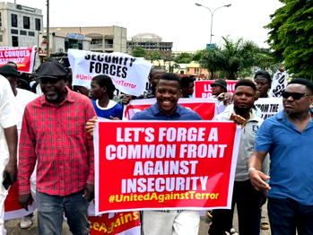 Protesters march in Abuja, demand emergency action on insecurity