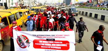 NDLEA MMIA Command holds road walk against drug abuse, trafficking
