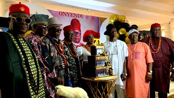 Royal fathers, dignitaries celebrate Alex Nwoye at 70