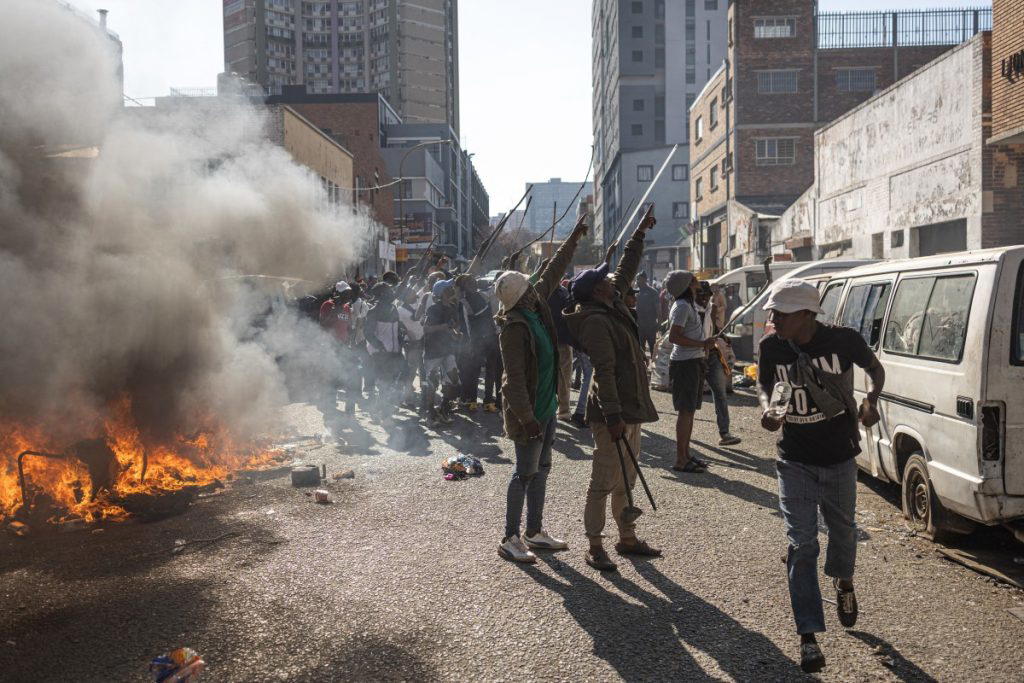 Looting, arrests follow South Africa’s anti-immigrant protests