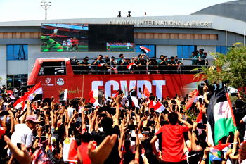 Hundreds welcome Salah’s Egypt home after best World Cup run