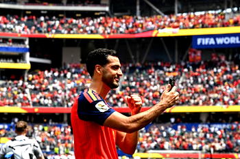 Merino strikes late as Spain beat Belgium to set up France World Cup semi
