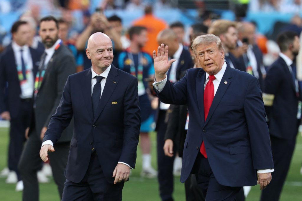 Trump and Infantino met with boos at the conclusion of the World Cup final