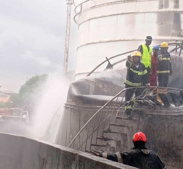 Fire contained at Apapa Oil terminal, no casualties recorded