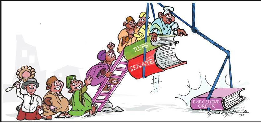 Cartoon: Anthem – 'We will ascend using your ladder