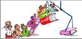 Cartoon: Chorus – ‘On your ladder we shall climb’