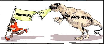 Cartoon: ‘Demonstration of craze’