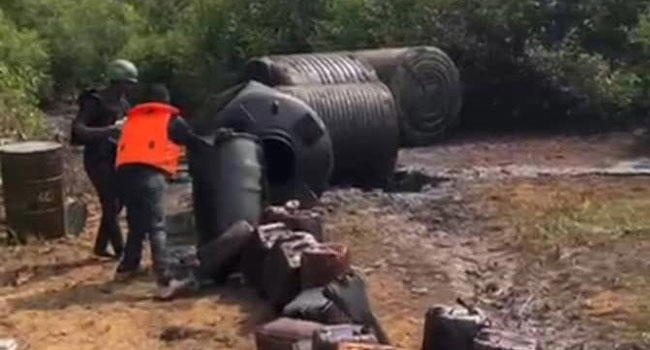 Navy sustains operational control over illegal refining hotspots Image