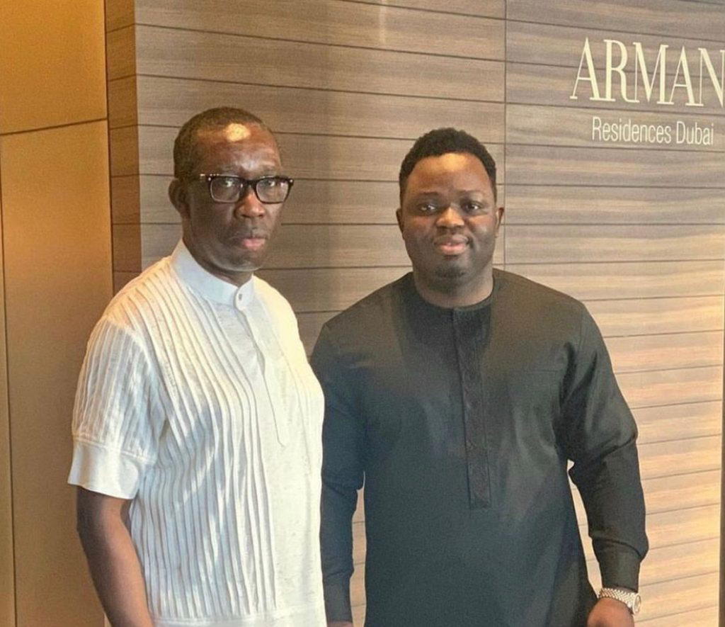 prince Evuetapha congratulates Okowa at 67