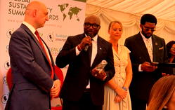 Ibhafidon wins global sustainability award in London, urges investment in Africa