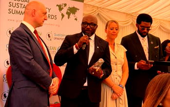 Ibhafidon wins global sustainability award in London, urges investment in Africa