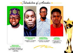 UNIBEN student, others win BOF 2026 national essay contest on SDG 3