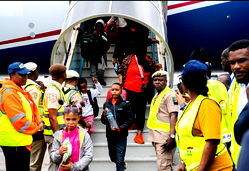 Photos: Final evacuation flight brings 308 Nigerians home from South Africa