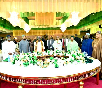 Lawal attends inaugural State House press Corps Presidential dinner