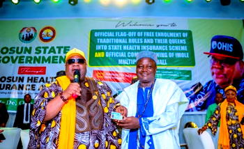 Adeleke enrols Osun traditional rulers in free health insurance scheme