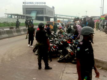 Lagos Taskforce impounds 309 motorcycles, demolishes illegal structures in security crackdown