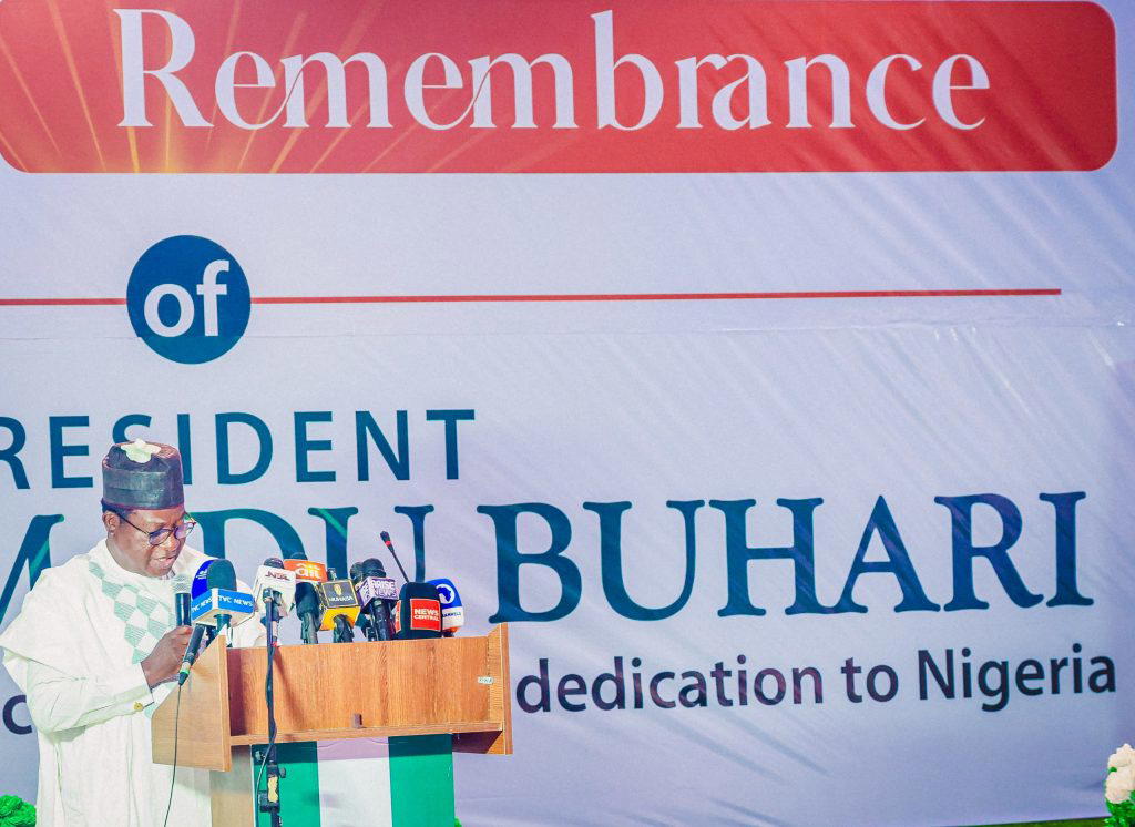 Lalong honours Buhari one year after, hails legacy of integrity, patriotism