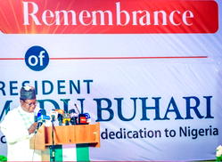 Lalong honours Buhari one year after, hails legacy of integrity, patriotism