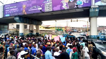 Transport union members, civil society group protest in Osun