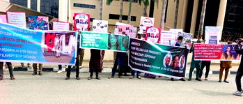 Rights activists, lawyers protest at Federal High Court