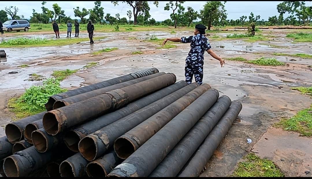 Police arrest seven suspects, recover 285 vandalised NNPC pipelines in Adamawa