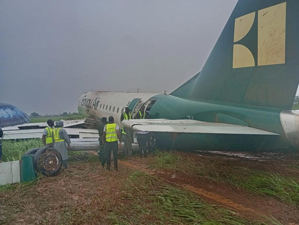 Enugu Air plane experiences runway incident at Benin Airport