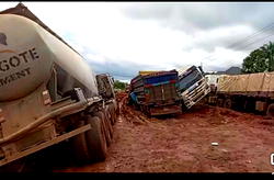 Vehicle movement halted as Delta road collapses