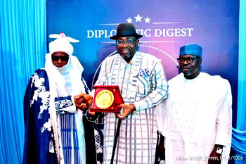 Dickson receives pillar of Nigeria democracy award, warns against shrinking democratic space
