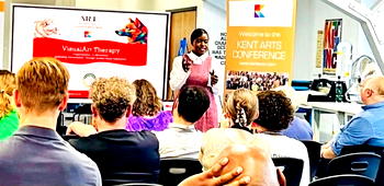 Nigerian artist showcases visual art therapy at UK conference