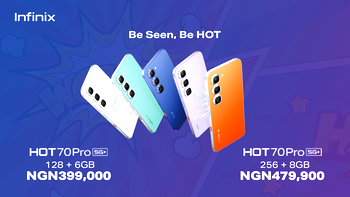 Infinix Officially Launches the HOT 70 Pro in Nigeria with Active Matrix Cube, IP68 Water Resistance and 5G