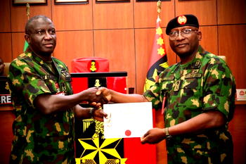 Nigerian Army honoured as Africa’s best in counter-terrorism operations