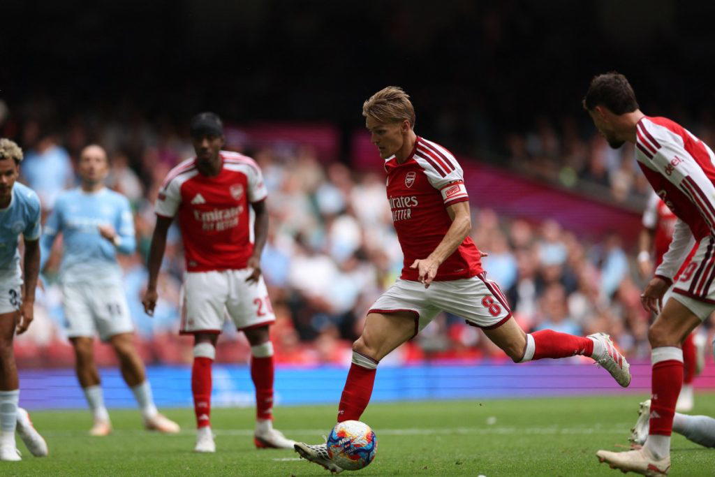 Arsenal thrash Man City 3-0 to lift Community Shield