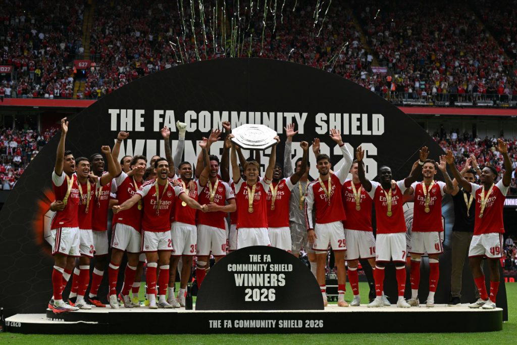 Arsenal thrash Man City 3-0 to lift Community Shield