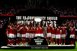 Arsenal thrash Man City 3-0 to lift Community Shield