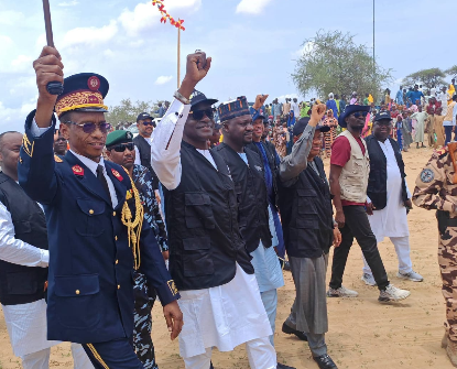 Buni visits Nigerian refugees in Kaya, Chad Image
