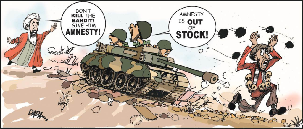 Cartoon: ‘Is amnesty the name of an animal, place or thing?’