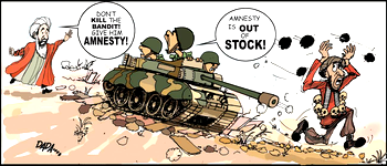 Cartoon: ‘Is amnesty the name of an animal, place or thing?’
