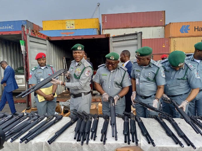 Customs intercepts pump-action rifles at Tin Can Port, suspect on the run 6 IMG 20260806 WA0009 1