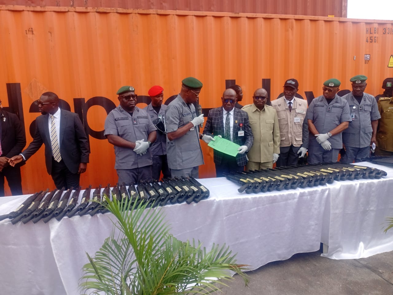 Customs hands over seized arms and ammunitions to NCCSALW