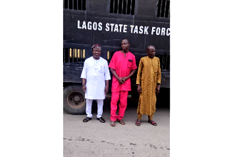 3 arrested removing brain-box from VIS van in Lagos