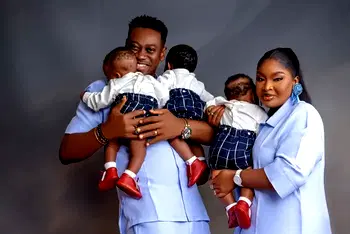 Funke Akindele, K1, others grace Lateef Adedimeji, Mo Bimpe’s triplets’ thanksgiving