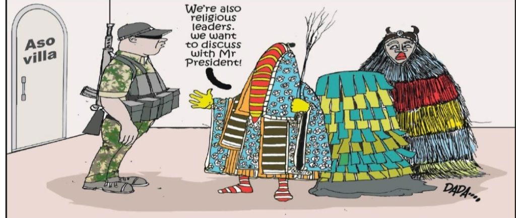 Cartoon: The gods are hungry, too