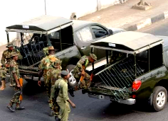 Osun Election: Soldiers restrict movement along INEC Office Road