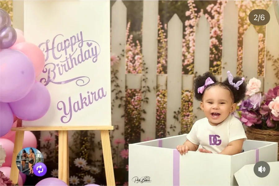 Toke Makinwa unveils daughter Yakira’s face on first birthday